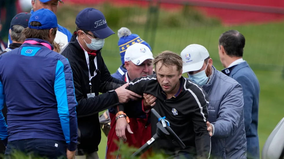 Tom Felton kollapsade på golfbanan.