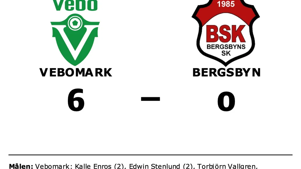 Vebomarks IF vann mot Bergsbyns SK