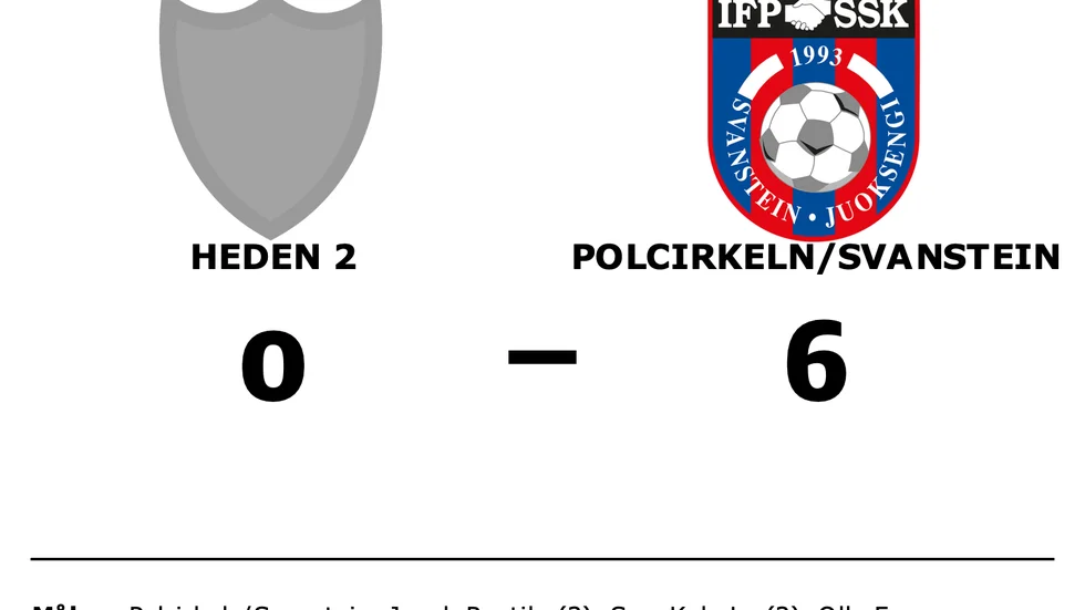 Heden 2 förlorade mot Polcirkeln/Svanstein