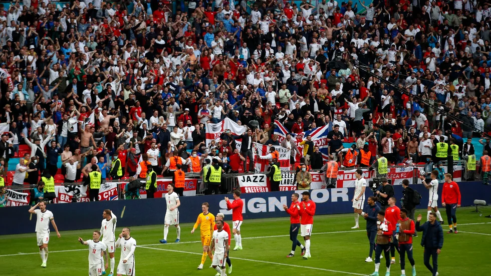 Wembley ska ta in över 60|000 personer när det är dags för semifinaler och finaler i fotbolls-EM. Arkivbild.