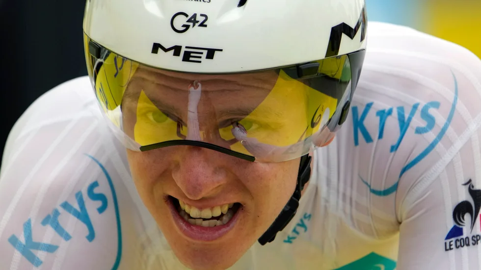 Tadej Pogacar vann etappen, men lyckades inte ta över den gula ledartröjan i Tour de France.