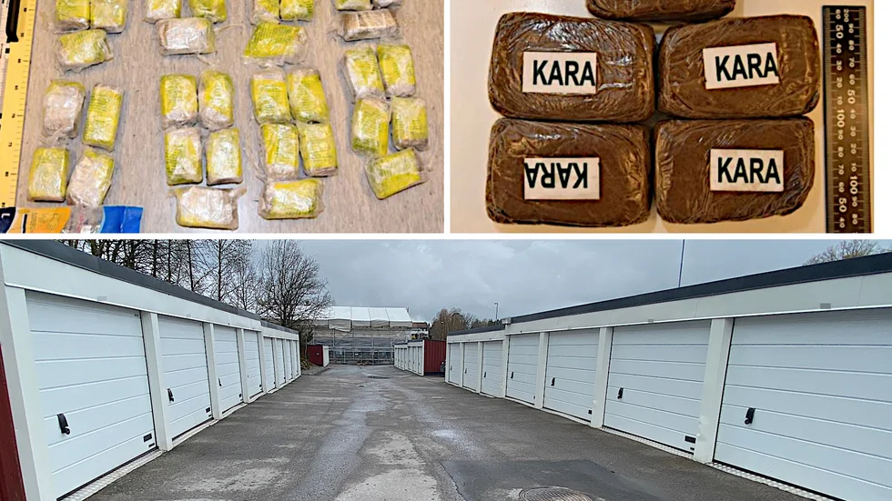 Efter att man fattat misstanke vi gränsen slog polisen till i Norrköping och fann ett stort parti cannabis.
