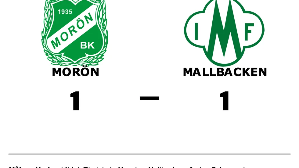 Morön BK spelade lika mot Mallbackens IF