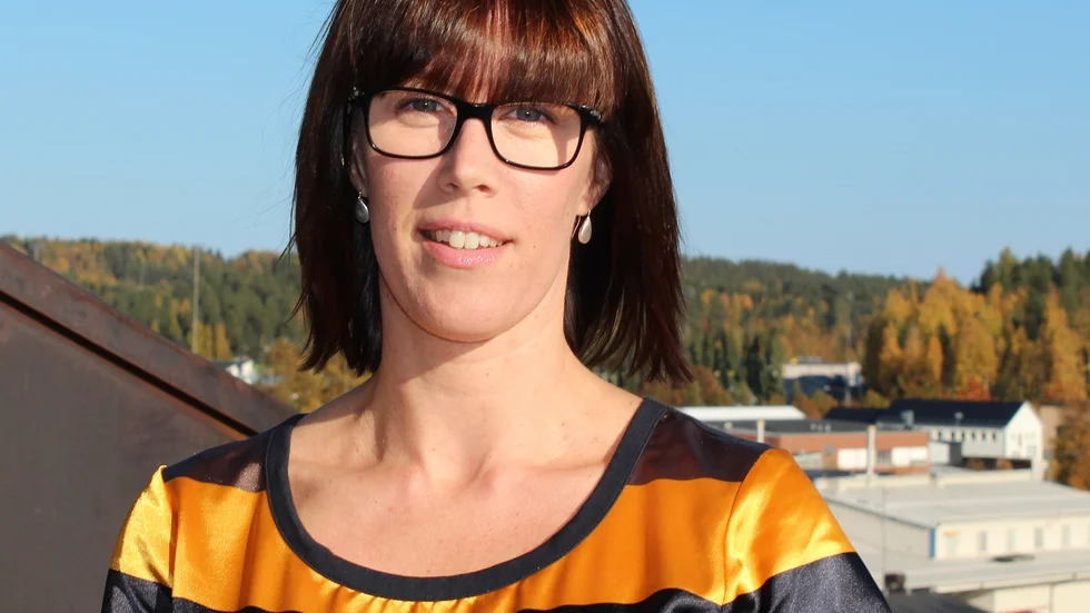Mimmi Jonsson, kommunikationschef på Skellefteå Kraft, råder de som har det kallt hemma att använda andra värmekällor om det finns. (Arkivbild)
