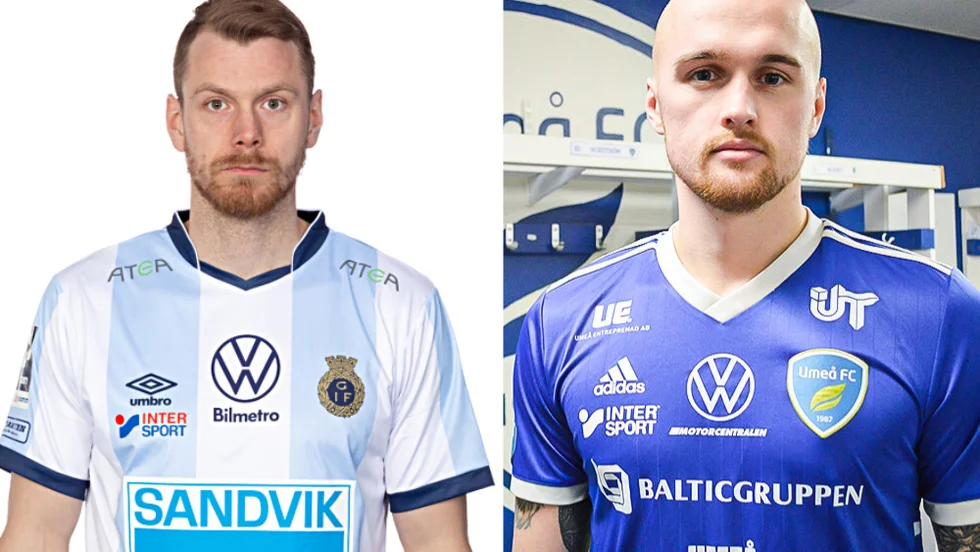 Leo Englund, Gefle IF, och Linus Marklund, Umeå FC, inleder division I-spelet i helgen.
