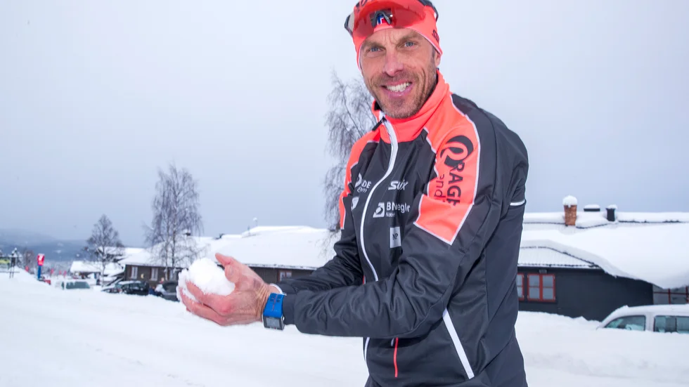 Anders Aukland åkte 70 mil på skidor i helgen. Arkivbild.