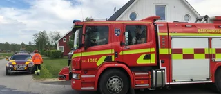 Larm om villabrand            