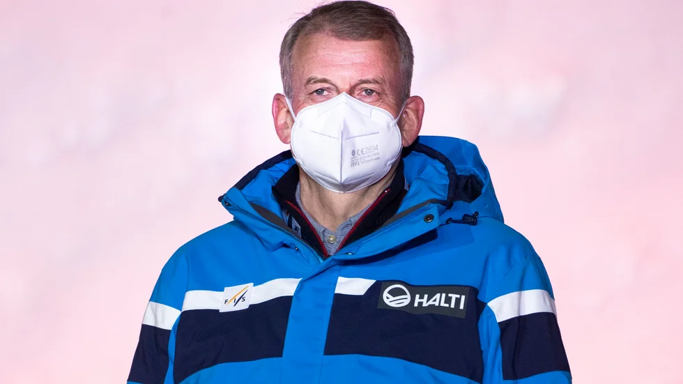 Erik Røste, ordförande för det norska skidförbundet, under skid-VM i Oberstforf i februari.