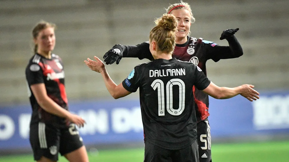 Tvåmålsskytten Linda Dallmann och Hanna Glas. Arkivbild.