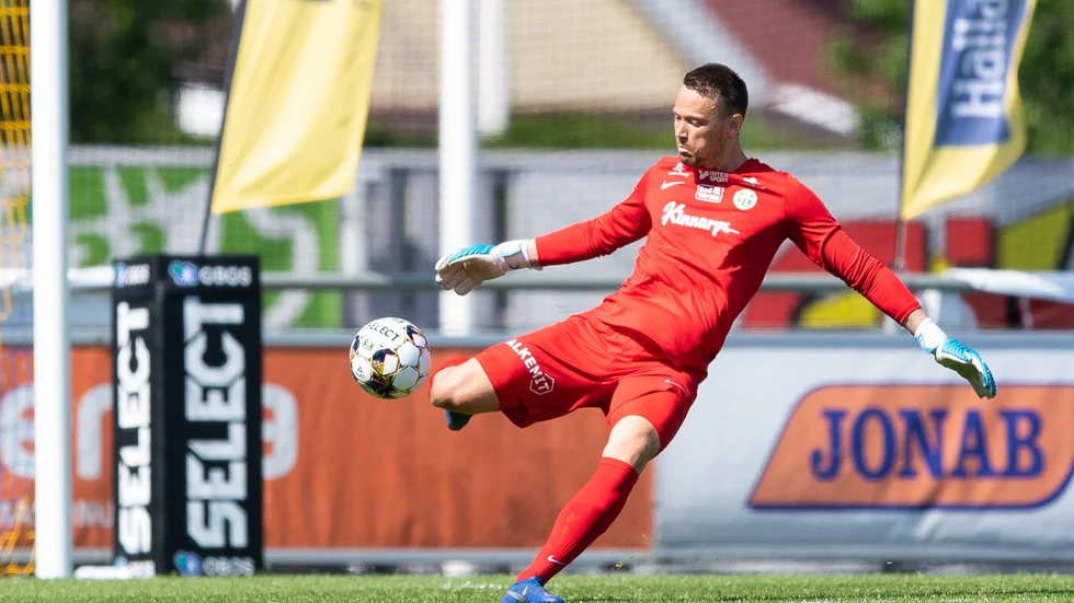 Anton Fagerström vaktade målet precis som vanligt för Västerås SK.