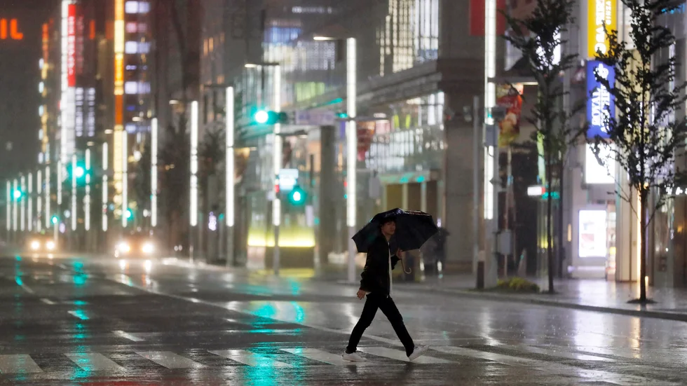 Tyfonen Hagibis drog in över Japan i oktober 2019. Över 100 människor dog. Arkivbild.