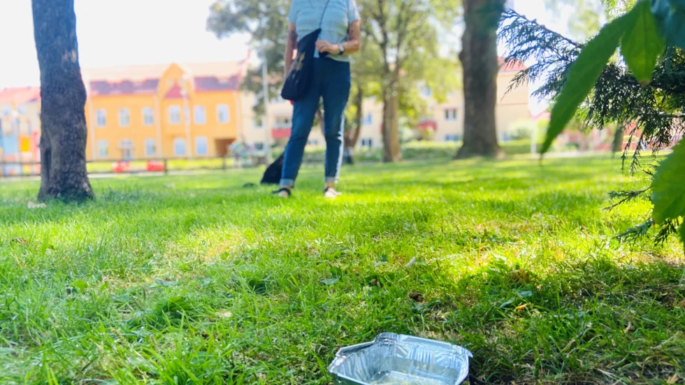 Eva Kilander ställer ut vatten i parkerna till stans vilda djur. Men hennes byttor och bunkar försvinner ofta, och hon vädjar till Eskilstunaborna att låta de små vattenskålarna stå.