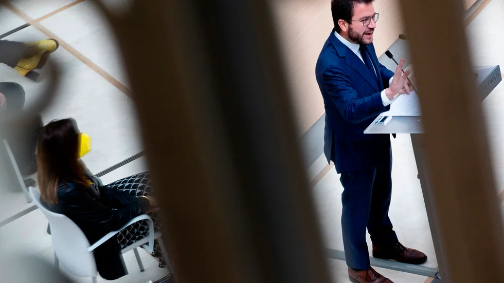 Pere Aragonés har utsetts till ny regional ledare i Katalonien i Spanien.