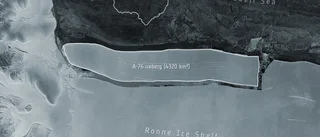 Enormt isberg har lossnat från Antarktis