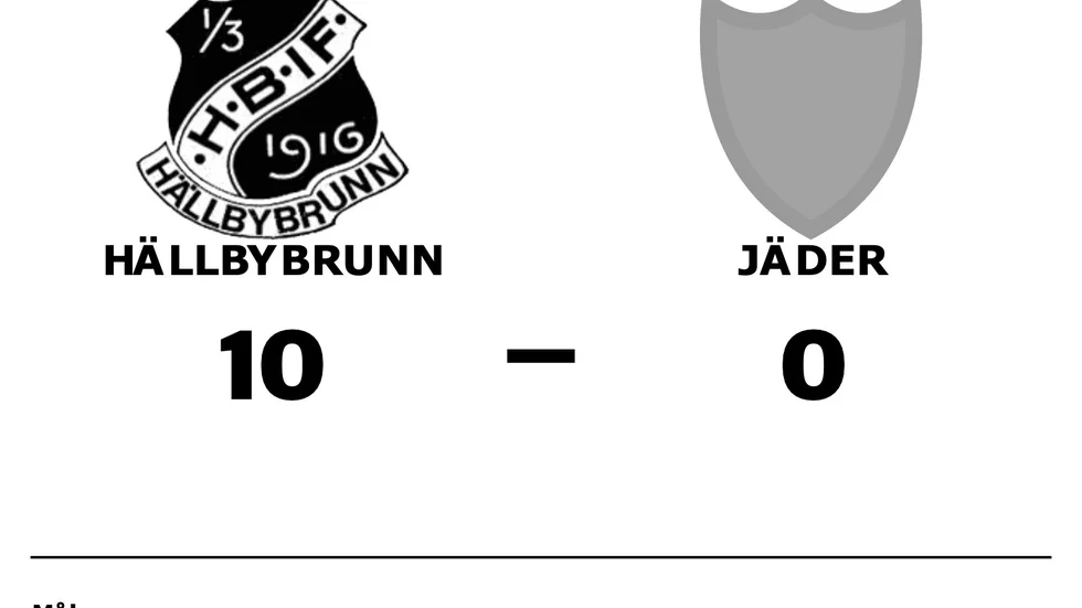 Hällbybrunns IF vann mot Jäders IF