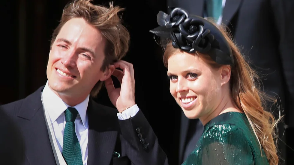 Prinsessan Beatrice och maken Edoardo Mapelli Mozzi 2019. Arkivbild.