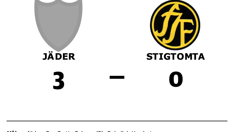 Jäders IF vann mot Stigtomta IF