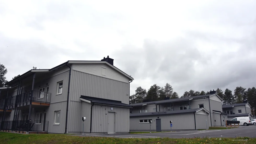 Nya hyreshusen på Furuhedsvägen i centrala Kalix. De 30 lägenheterna var uthyrda inom en och en halv månad.