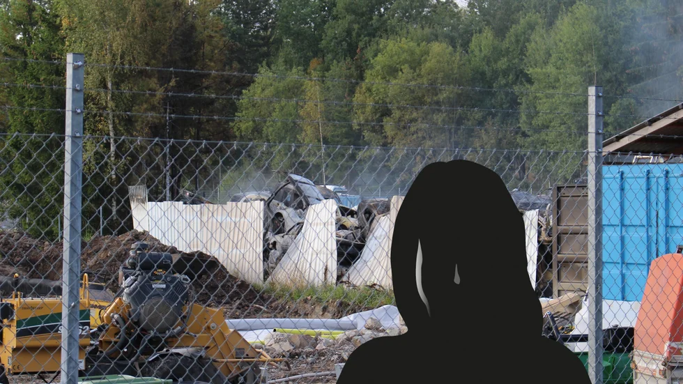 "Det var otäckt att det var så nära", säger grannen Ann-Marie som inte vill vara med på bild.
