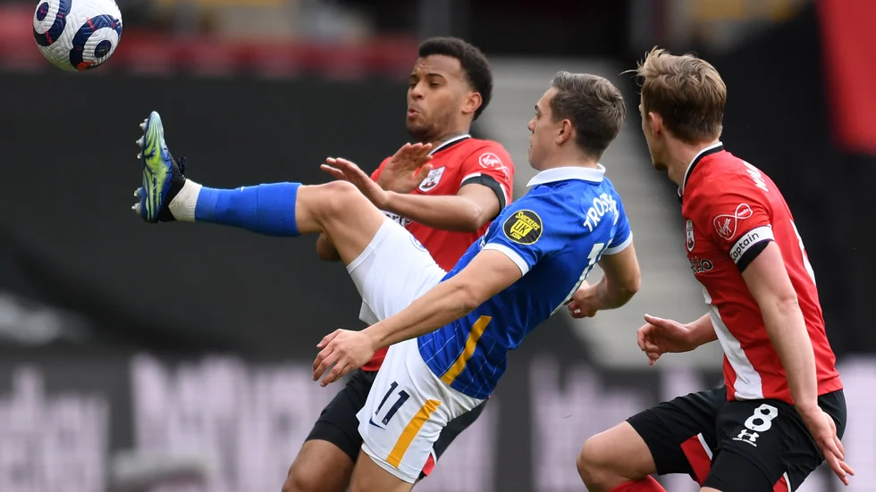 Leandro Trossard gjorde segermålet för Brighton.