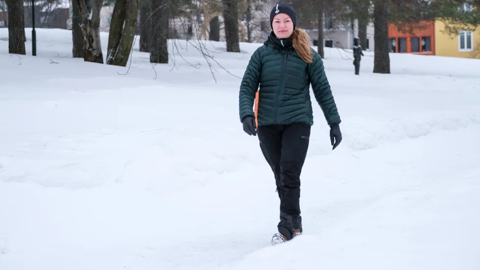 "Jag är en levnadsglad naturmänniska som gillar friluftsliv och vara ute i naturen", säger Emma Grönberg.