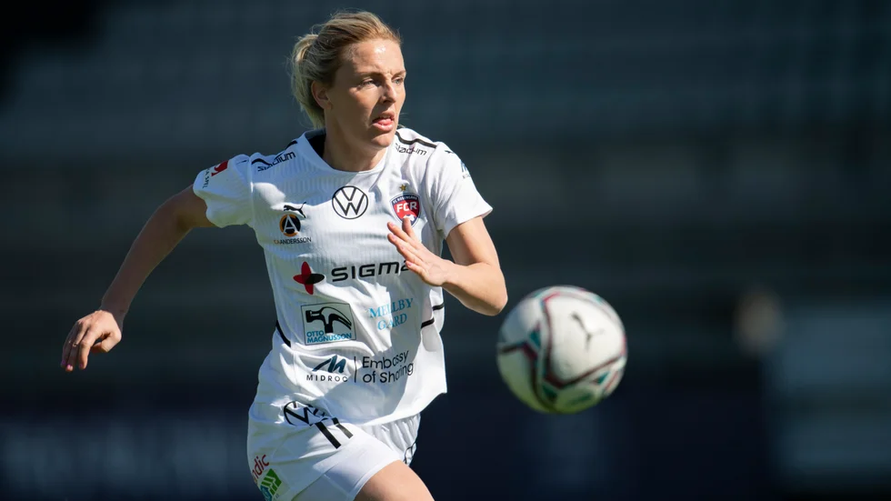 Mimmi Larsson var en av Rosengårds målskyttar i 2–0-segern mot United under söndagen.