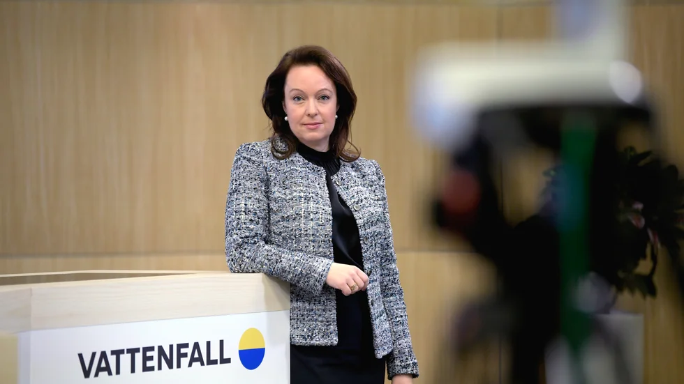 Vattenfalls vd Anna Borg. Arkivbild.