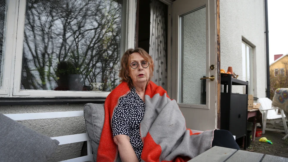 Greta Henriksson vårdades för covid-19 på Visby lasarett i tio dagar.