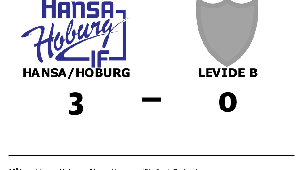 Hansa/Hoburg vann mot Levide B