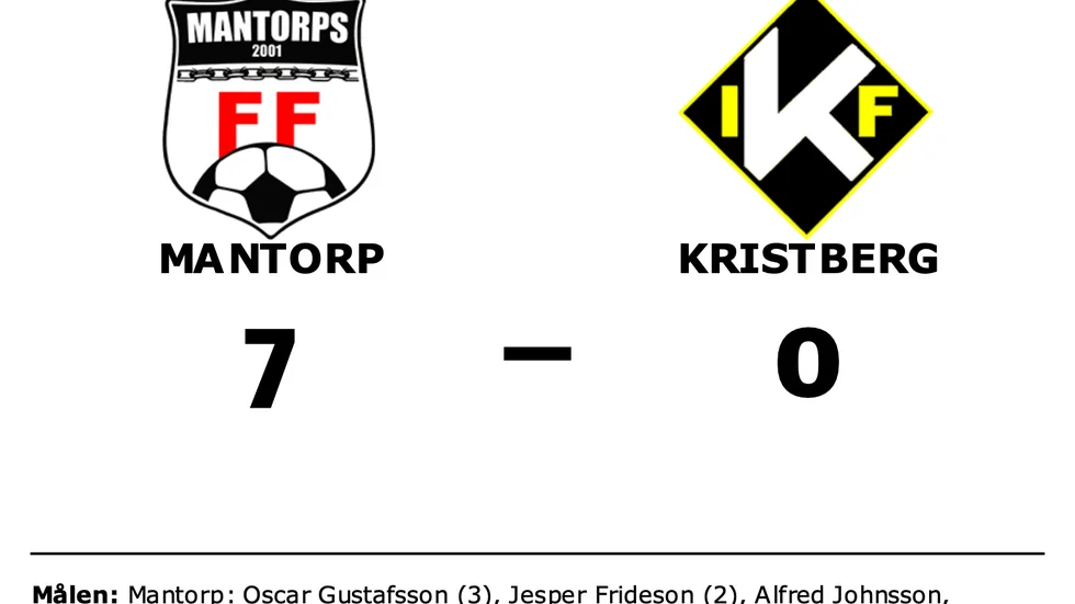 Mantorp vann mot Kristberg