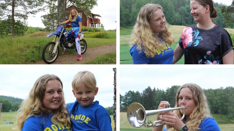 Karin Alveling, 12 år är en mångsidig tjej. Hon älskar skogen, kör cross, spelar trumpet och piano, gillar att samtala med mamma Lotten och andra vuxna och att leka med lillebror Gustav. 