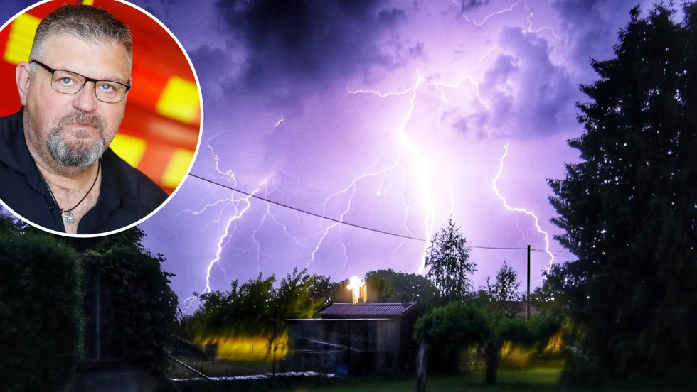 Stefan Peterson, inre befäl på Räddsam Mälardalen, befarar att nya åskväder är att vänta det närmaste dygnet.