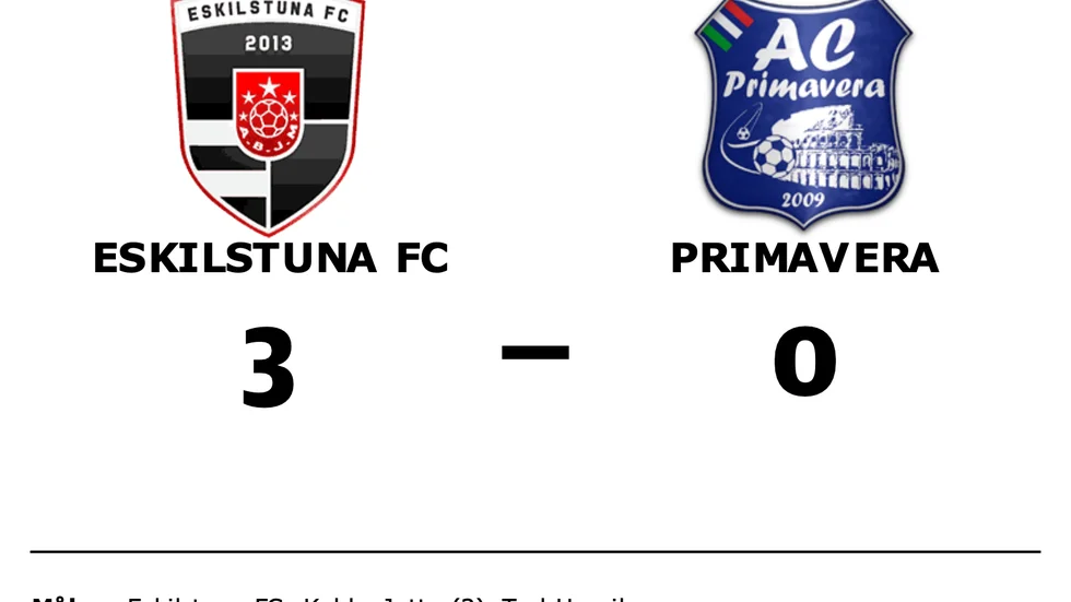 Eskilstuna FC vann mot Primavera