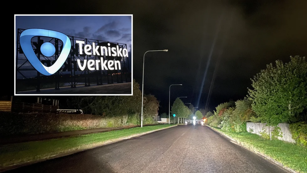 I helgen drabbades över 800 hushåll av strömavbrott. Bilden är tagen på Malinbodaplan i Laggarhult. 