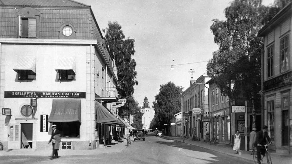 Nygatan österut, sett från torget 1936.