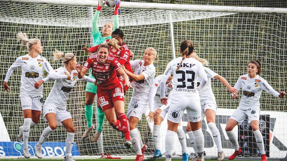 Jennie Nordin nickade in Piteå IF:s mål mot sin förra klubb (Arkivbild).