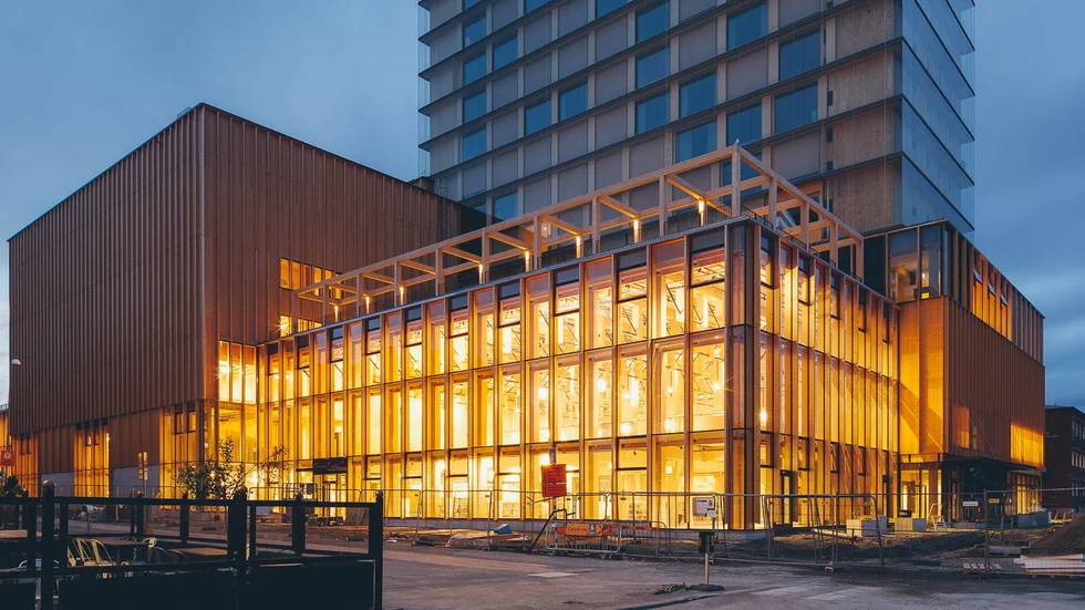 Skellefteås nybyggda kulturhus invigs på onsdag. Pressbild.
