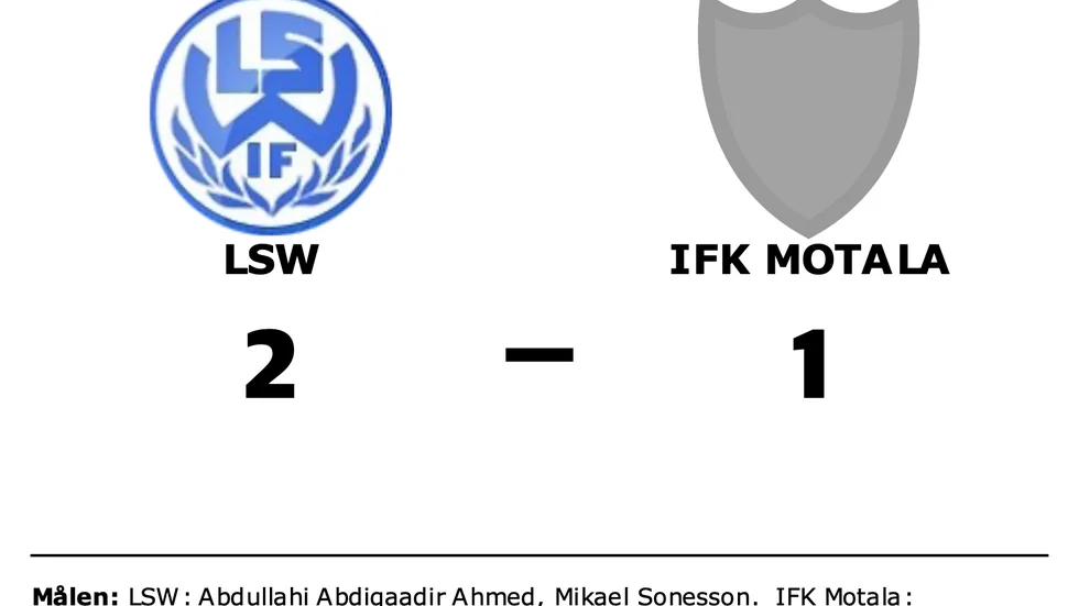 LSW IF vann mot IFK Motala FK