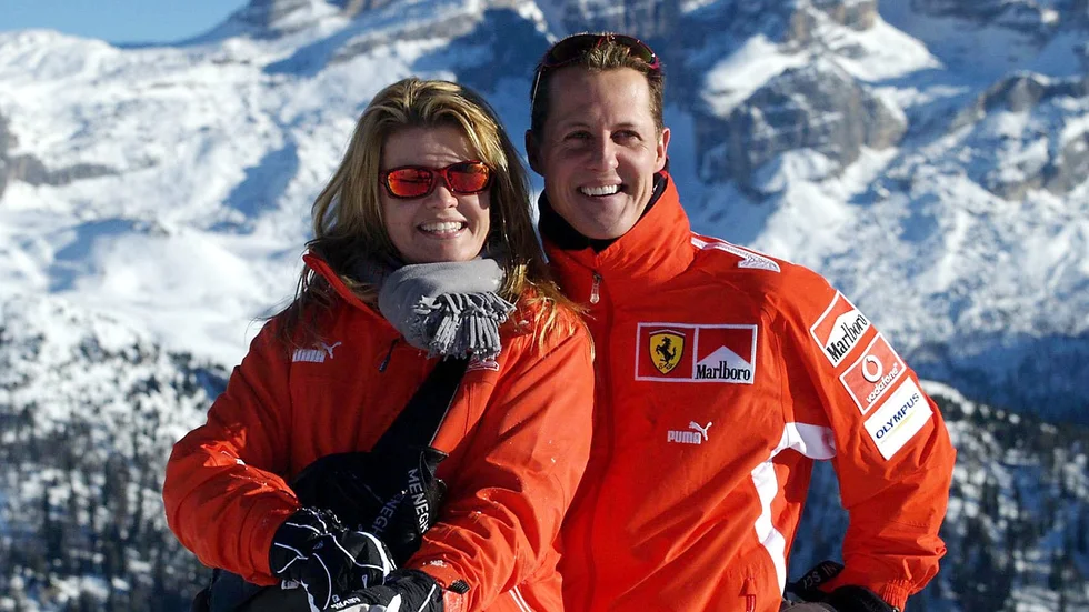 Corinna och Michael Schumacher. Arkivbild.