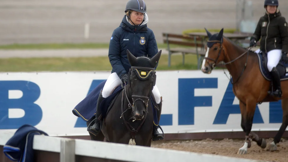 Linda Heed har kanske en ny derbyhäst på gång i Laurien Van Orshof. De är vidare till finalen på Falsterbo.