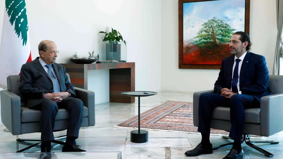 Mötet mellan Saad Hariri och president Michel Aoun uppges bara ha varat 20 minuter.