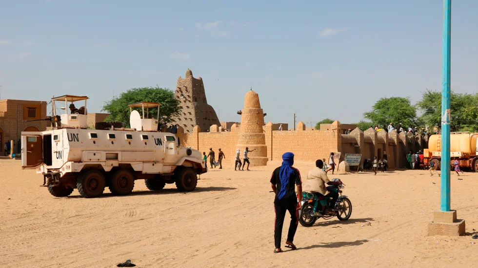 FN-trupper i Mali Arkivbild .