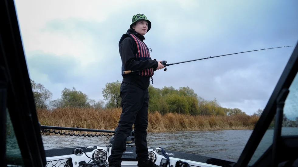 För Rasmus Hagström var det viktigaste att han skulle få upp en gädda, storleken spelade ingen roll.
