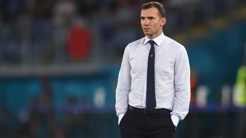 Andrij Sjevtjenko under Ukrainas EM-kvartsfinal mot England i somras.