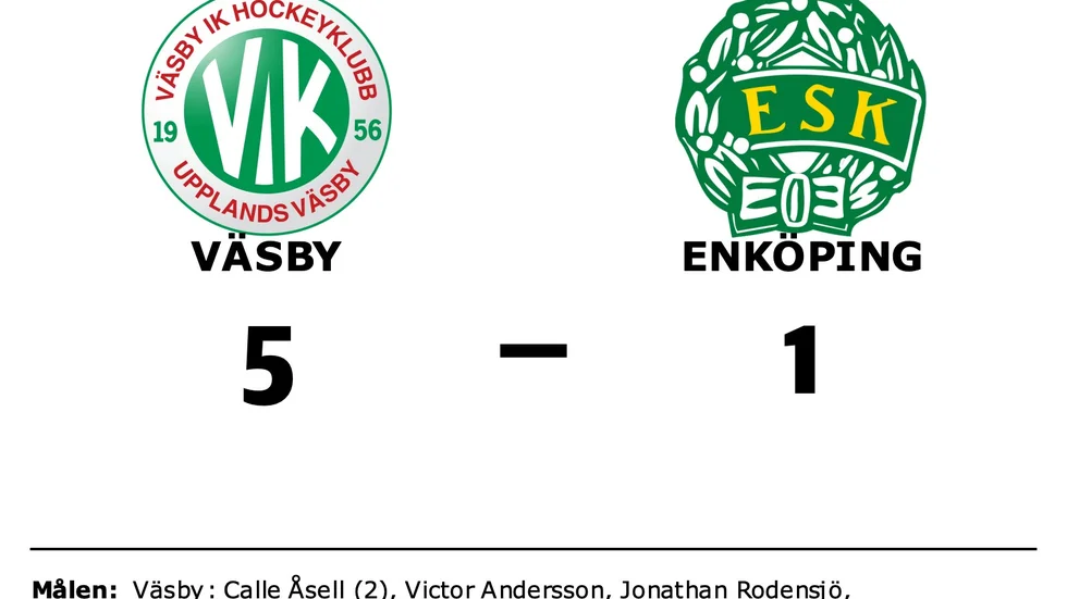 Väsby IK HK vann mot Enköpings SK