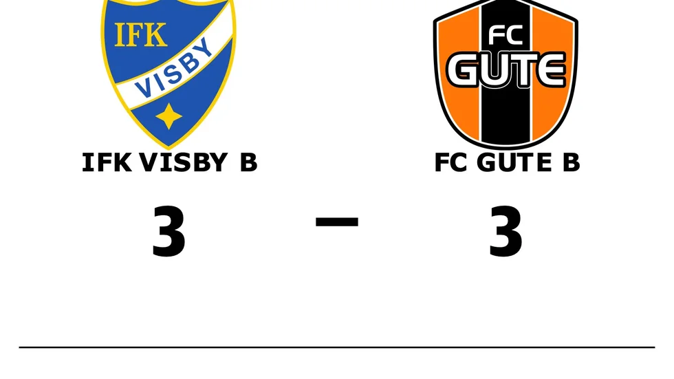 IFK Visby B spelade lika mot FC Gute B
