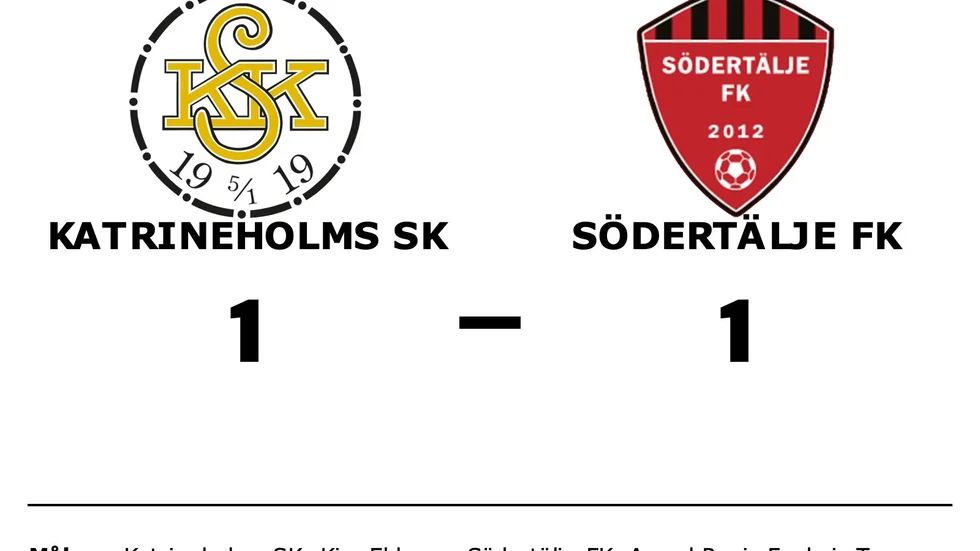 Katrineholms SK FK spelade lika mot Södertälje FK