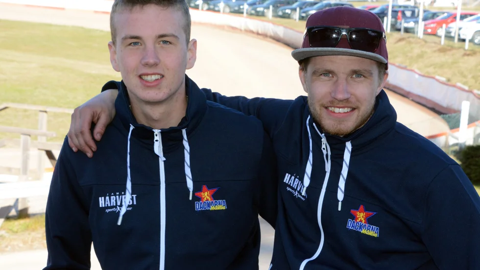Joel och Ricky Kling på den tiden de körde tillsammans. Nu ställs de mot varandra i SM-finalen.