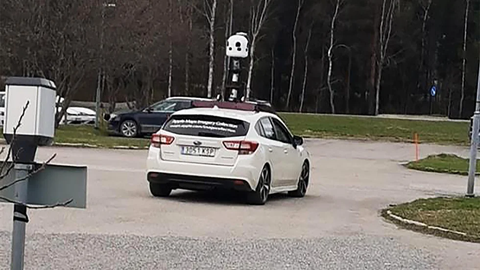 Apples bil har synts i Luleå. 
