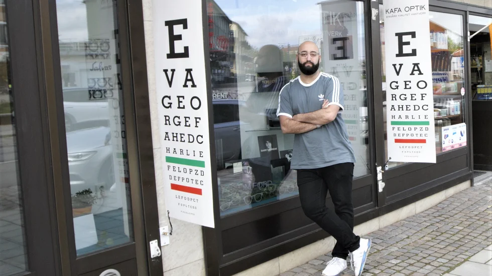 Fahed Kafa berättar att man butiken främst drabbades av coronapandemin den viruset slog till. 